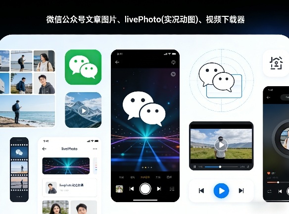 微信公众号文章图片、livePhoto(实况动图)、视频下载器-吾藏分享