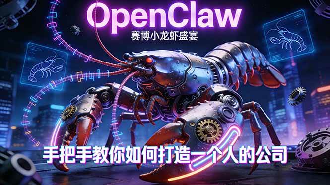 （17684期）OpenClaw，小龙虾-从产品到爆款的成长之路，手把手教你如何打造一个人的公司--