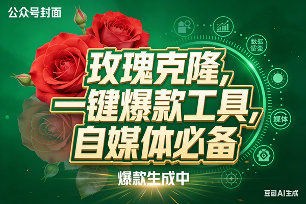 （17813期）玫瑰克隆，ai鲁大魔工具，自媒体必备神器，一键爆款，详细教程。-休闲网赚three
