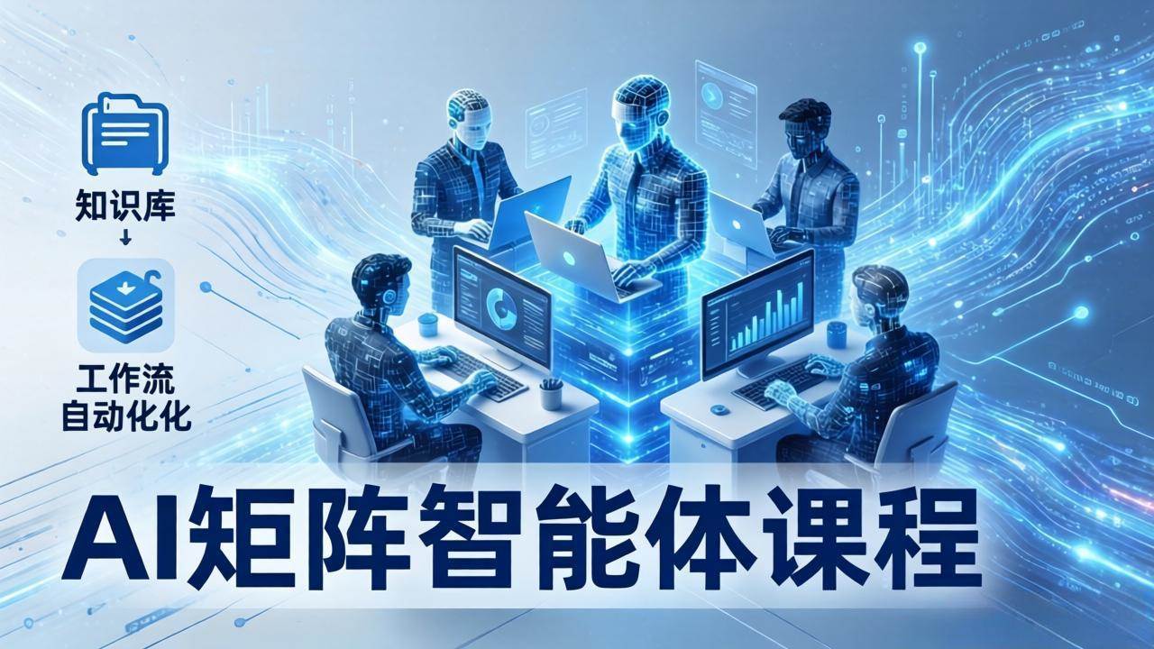 （17759期）AI矩阵智能体实战：100个数字员工批量生产内容，文本知识库+工作流自动化全搞定-赚客网赚