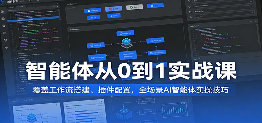 智能体从0到1实战课：覆盖工作流搭建、插件配置，全场景AI智能体实操技巧-赚客网赚