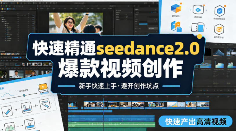 快速精通seedance2.0爆款视频创作，快速产出高清视频，避开大量创作坑点，新手也能快速上手-吾藏分享