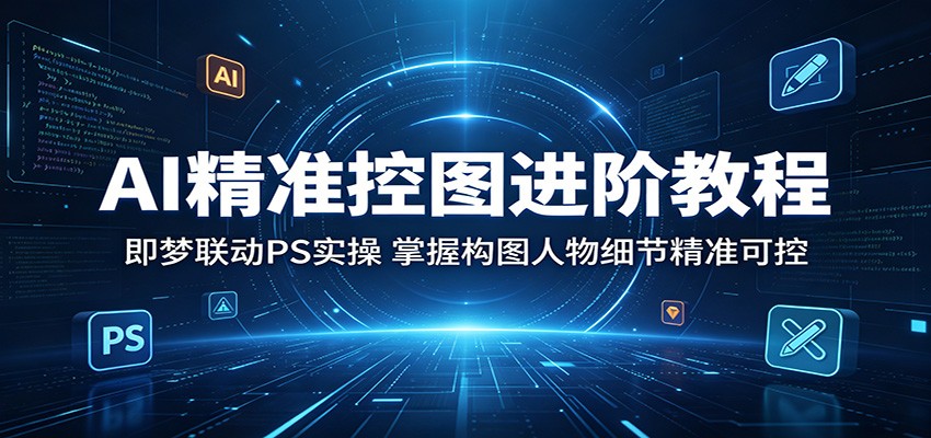 AI精准控图进阶教程：即梦联动PS实操，掌握构图人物细节精准可控-创客前沿