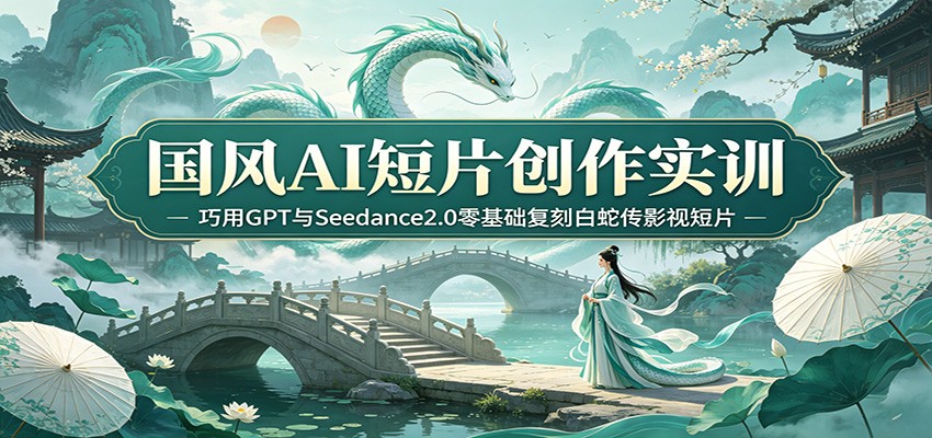 国风AI短片创作实训：巧用GPT与Seedance2.0零基础复刻白蛇传影视短片-创客前沿
